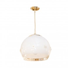 Spherical fixture with applied flower elements